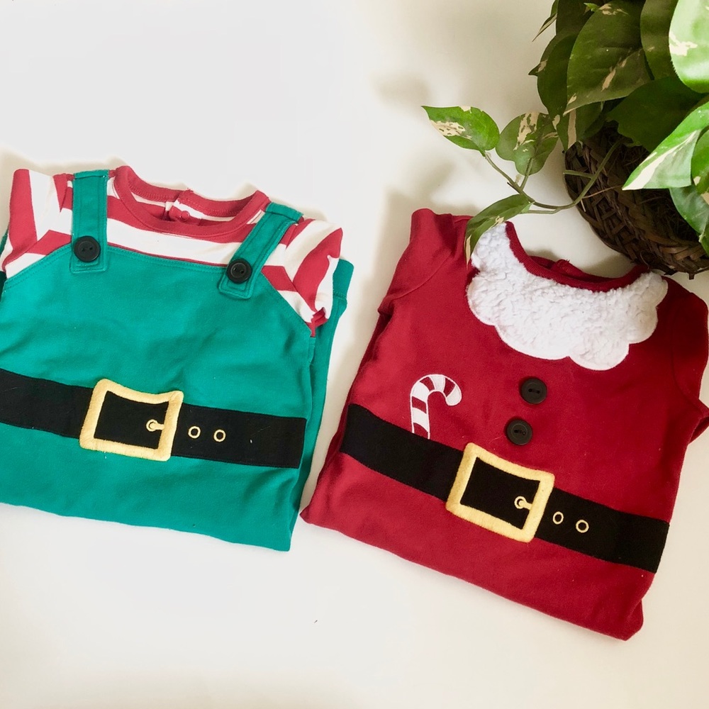 Gymboree Holiday Christmas Santa Elf Bodysuit